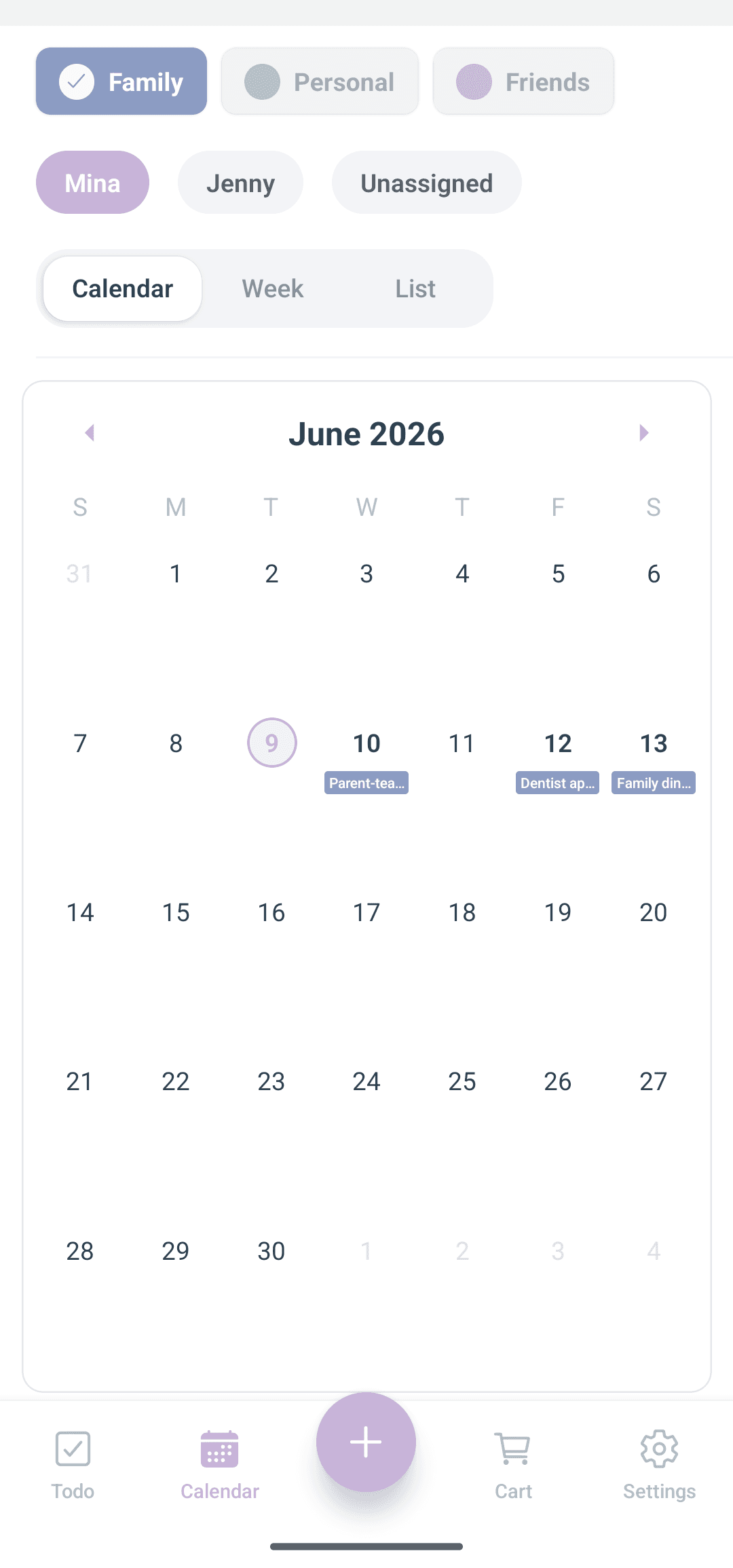 Schedule at a glance